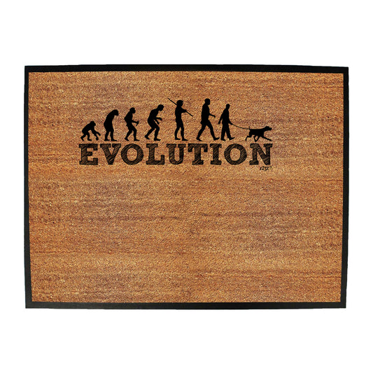 Evolution Dog Walker - Funny Novelty Doormat