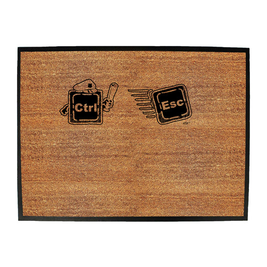 Ctrl Esc Keys Computer - Funny Novelty Doormat