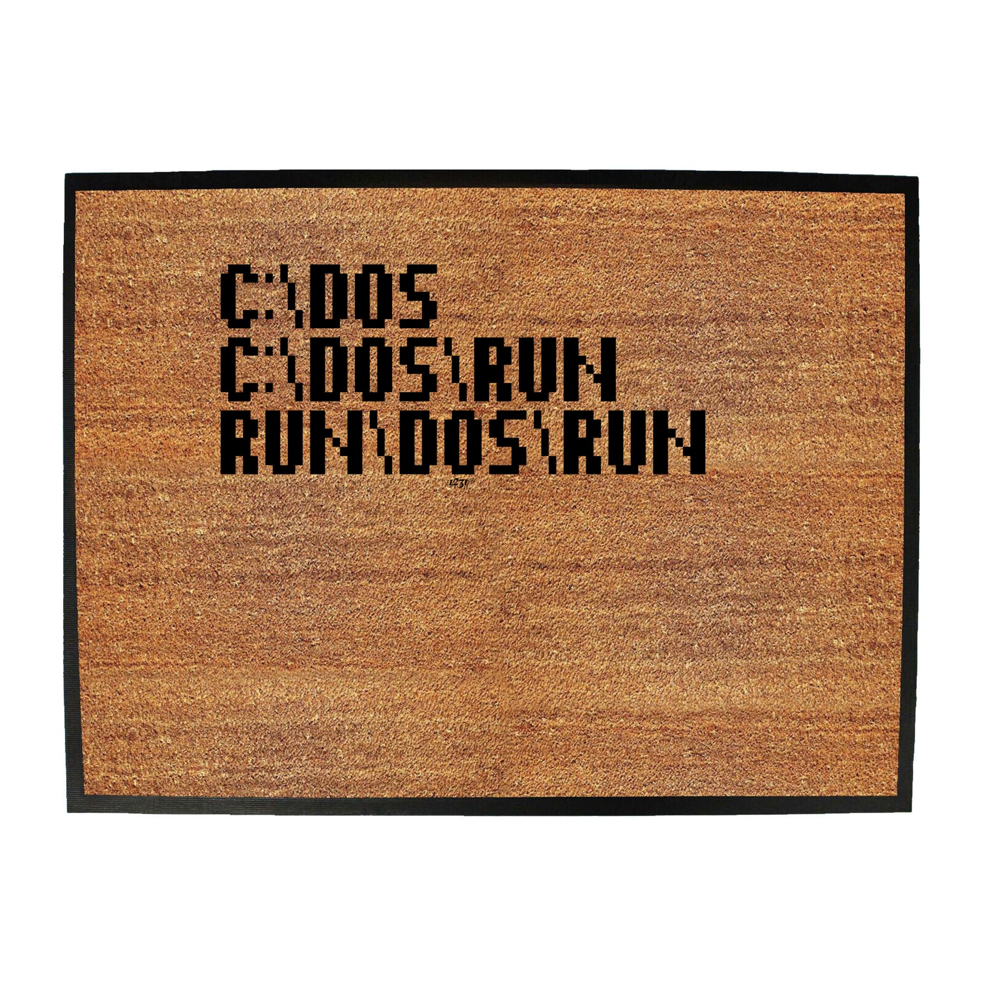 C Dos Run Computer - Funny Novelty Doormat