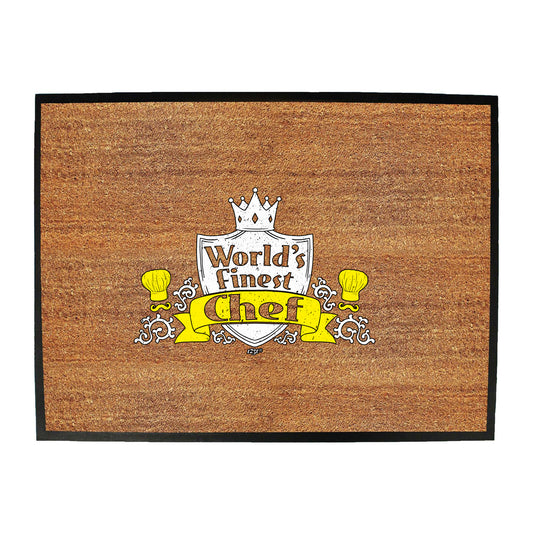 Worlds Finest Chef - Funny Novelty Doormat