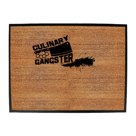Culinary Gangster Chef Cooking - Funny Novelty Doormat