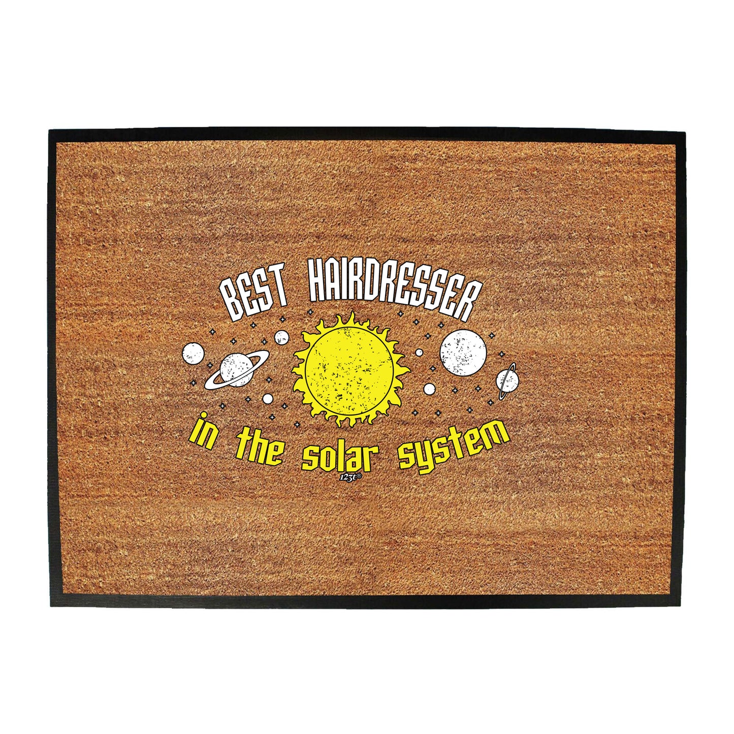 Best Hairdresser Solar System - Funny Novelty Doormat