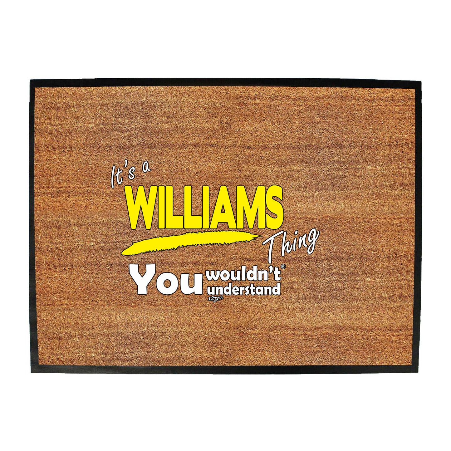 Williams V1 Surname Thing - Funny Novelty Doormat