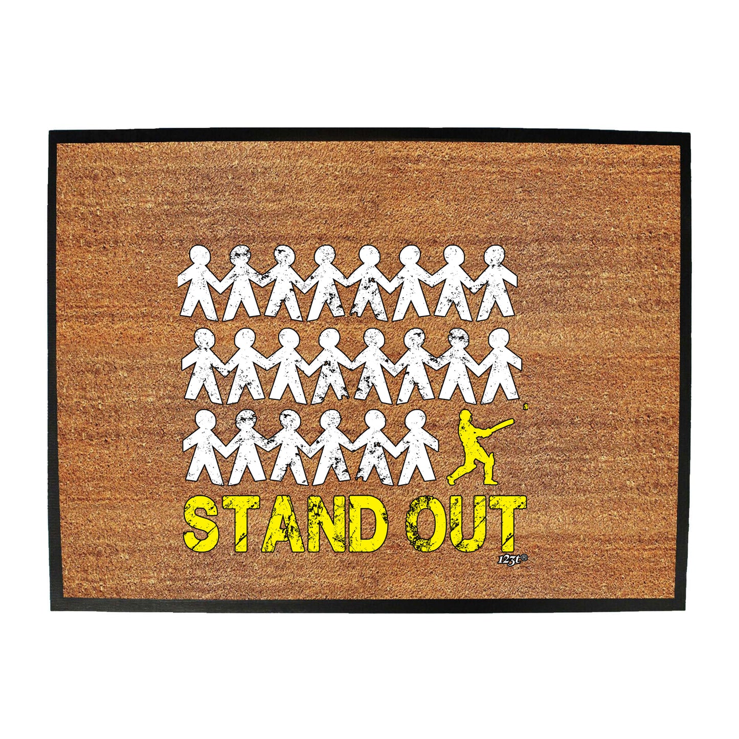 Stand Out Cricket - Funny Novelty Doormat