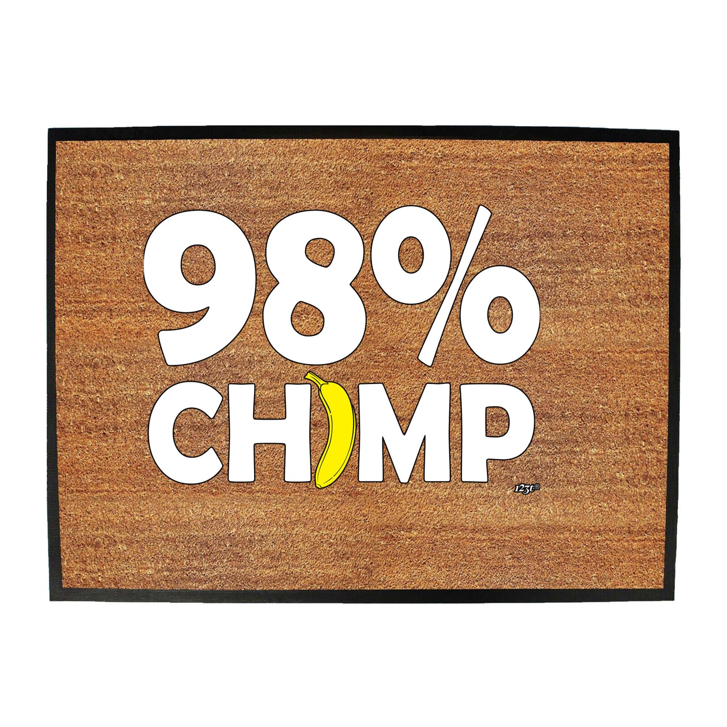 98 Percent Chimp - Funny Novelty Doormat