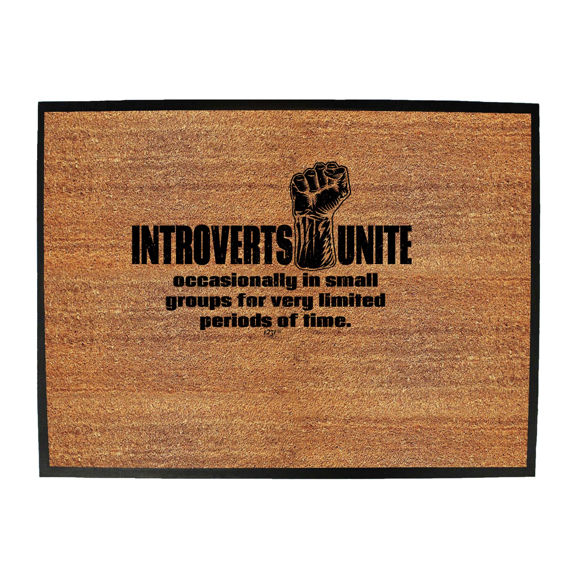 Introverts Unite Occasionally - Funny Novelty Doormat