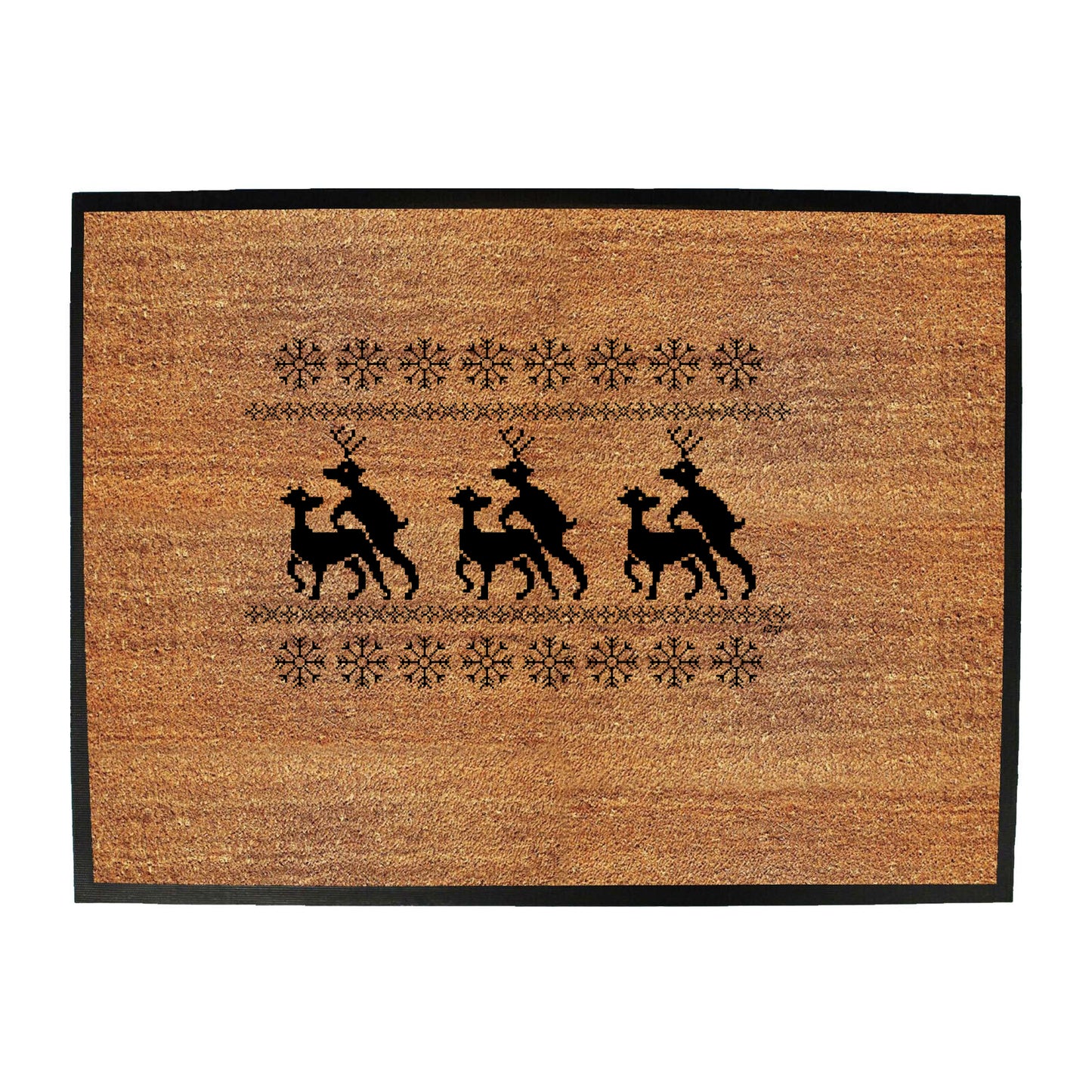 Christmas Reindeer Humping Jumper - Funny Novelty Doormat