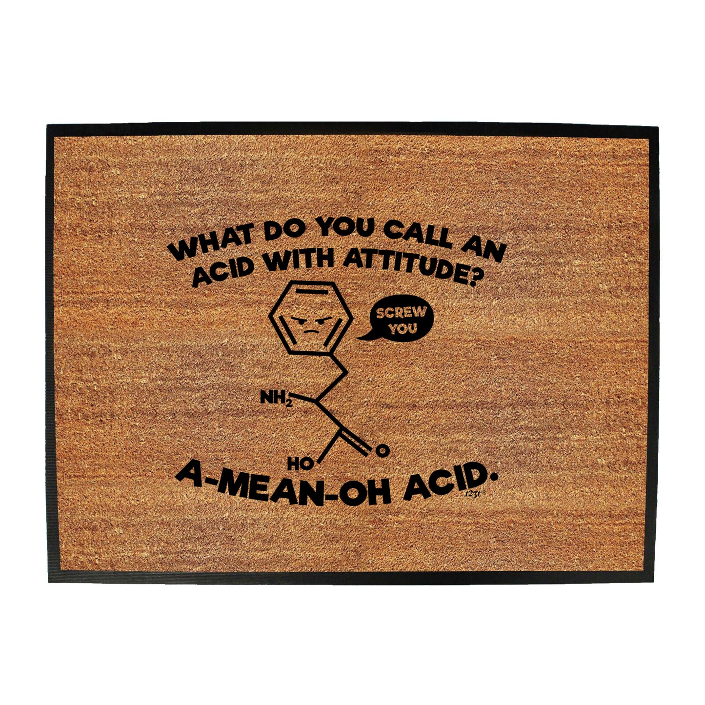 What Do You Call An Acid With Attitude - Funny Novelty Doormat
