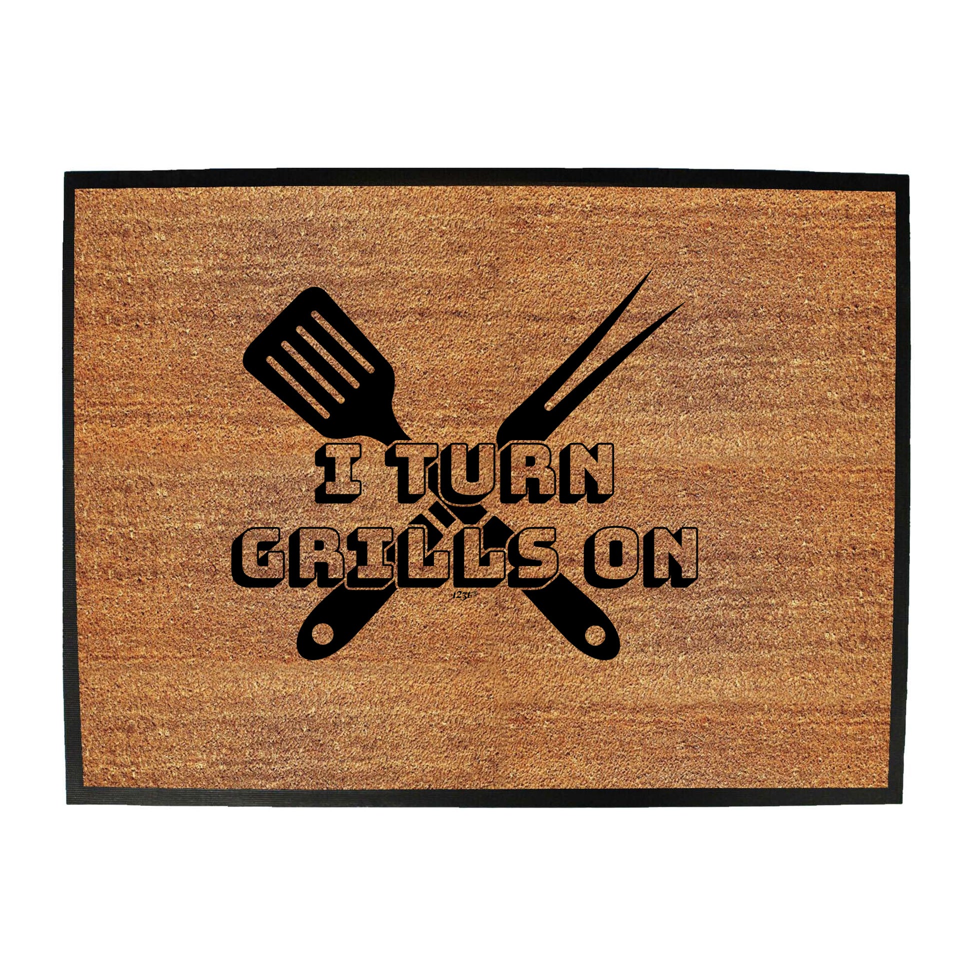Turn Grills On Bbq - Funny Novelty Doormat