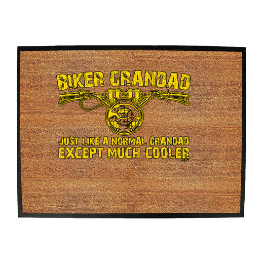 Biker Grandad - Funny Novelty Doormat