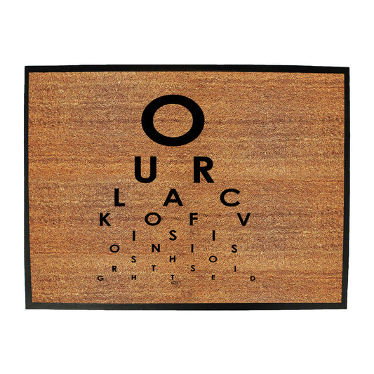 Our Lack Of Vision - Funny Novelty Doormat