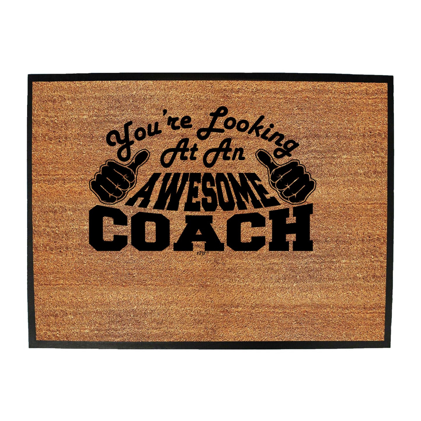 Youre Looking At An Awesome Coach - Funny Novelty Doormat