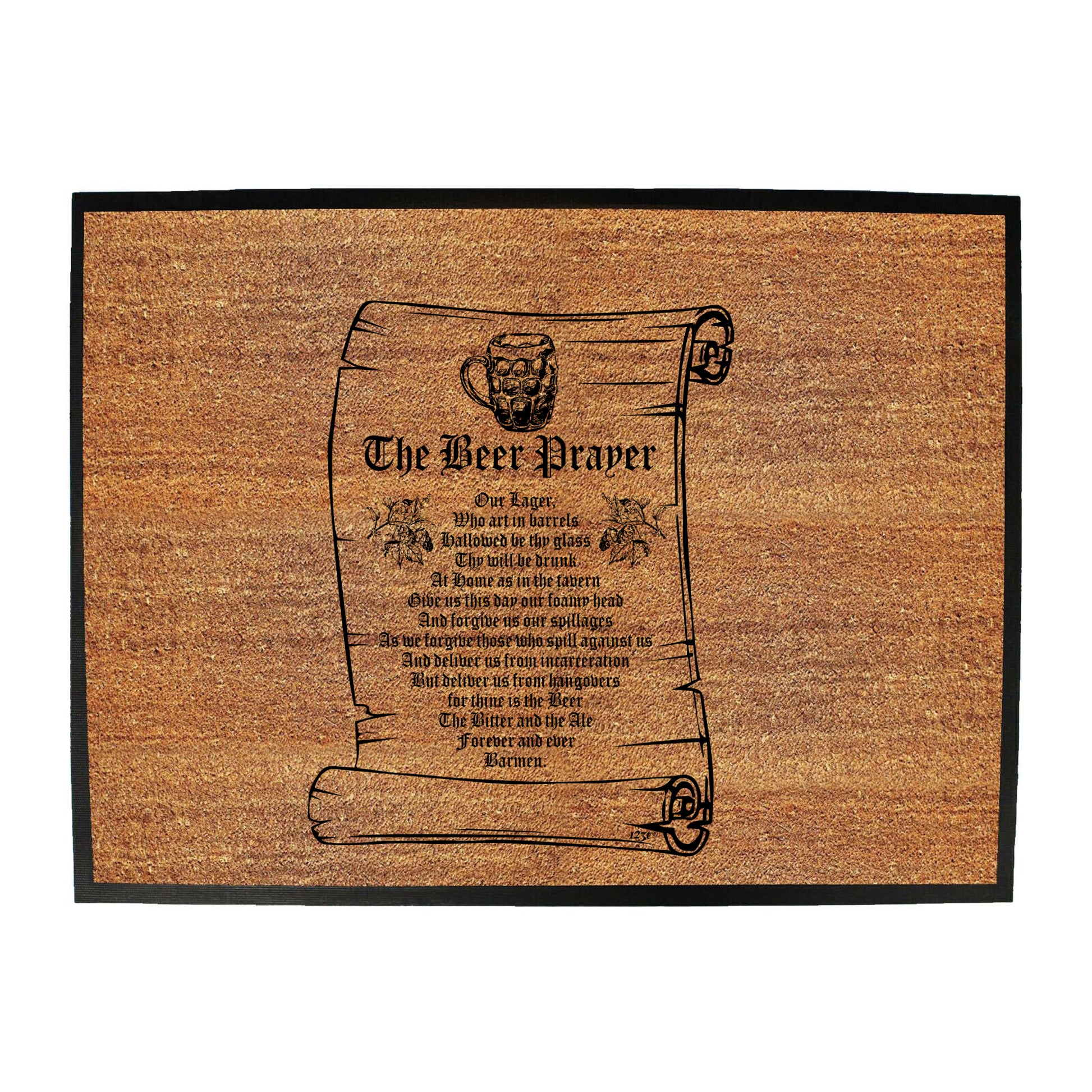 The Beer Prayer - Funny Novelty Doormat