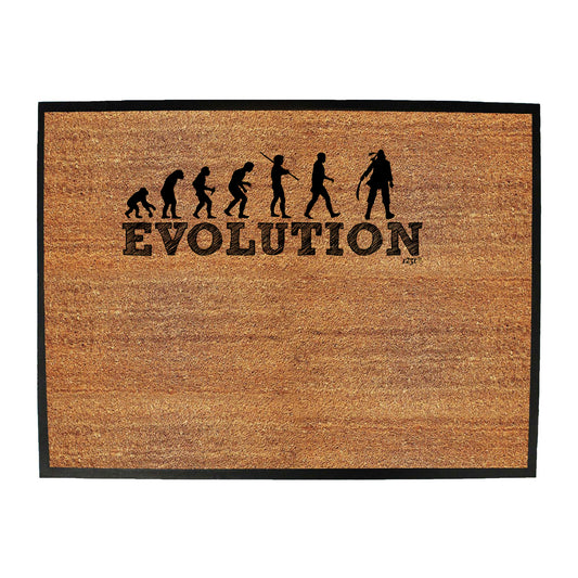 Evolution Pirate - Funny Novelty Doormat