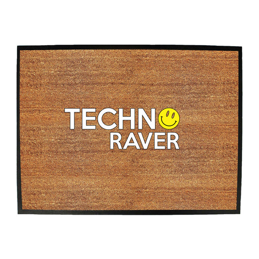 Techno Raver - Funny Novelty Doormat