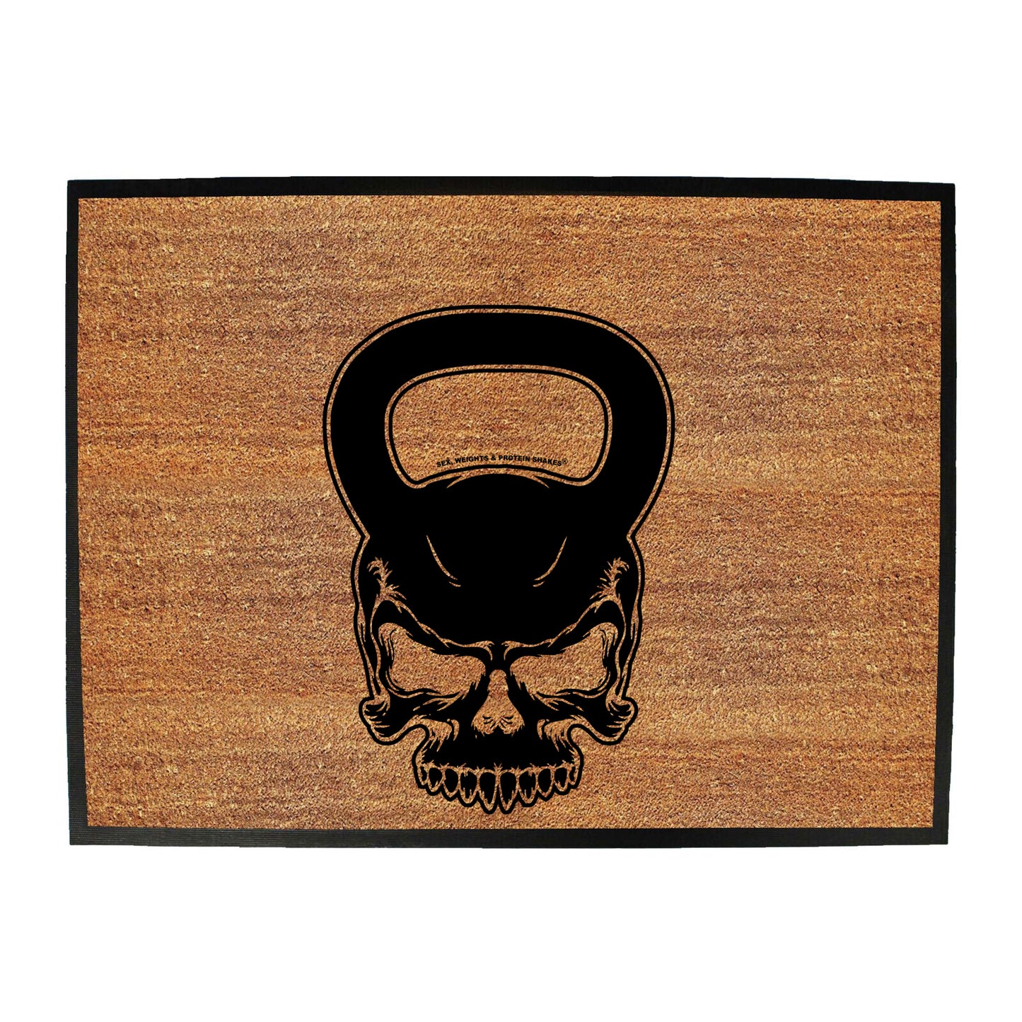 Swps Kettlebell Skull - Funny Novelty Doormat