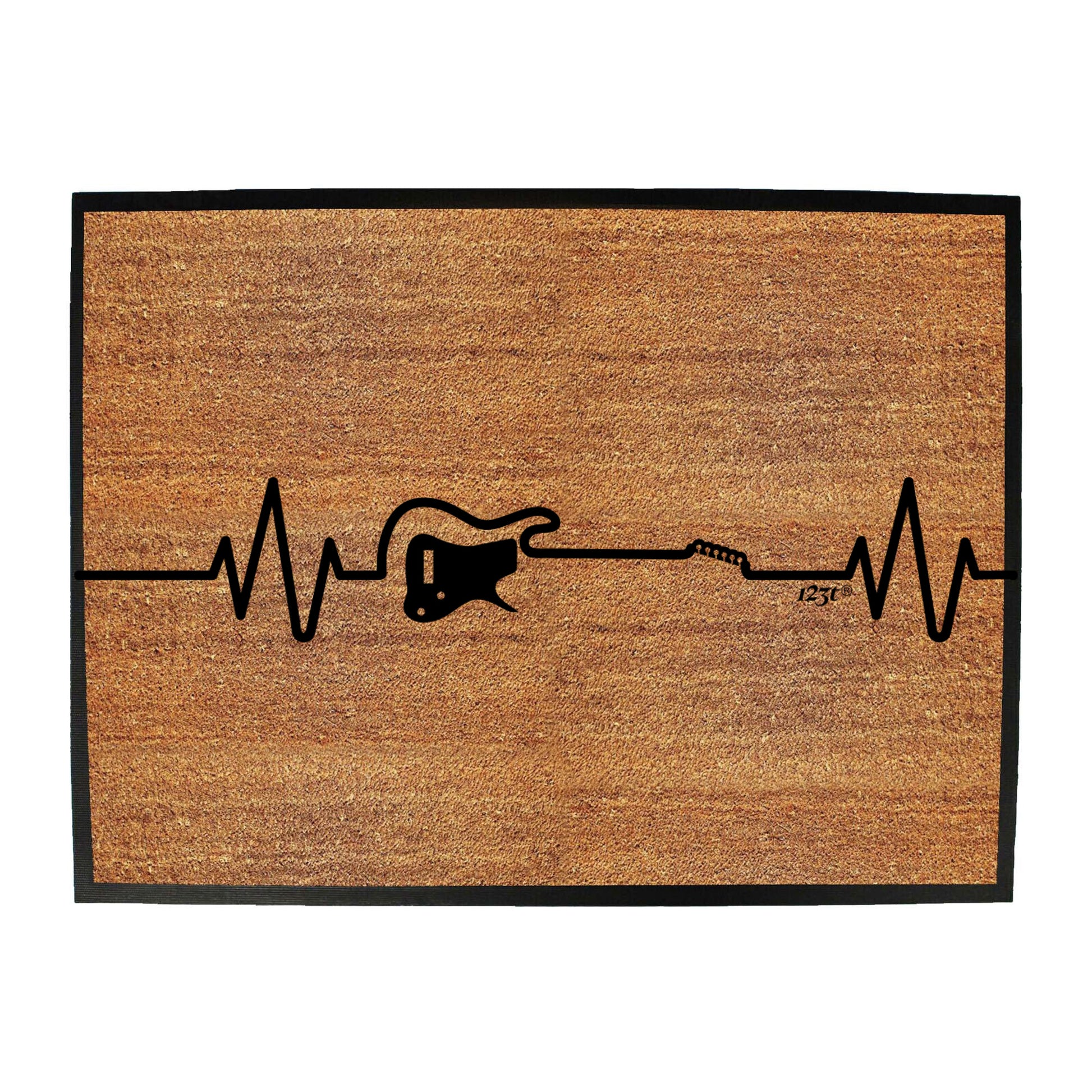 Electric Guitar Pulse - Funny Novelty Doormat