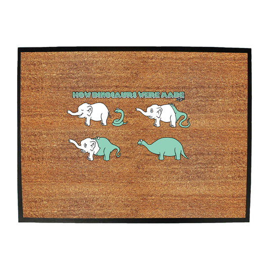 How Dinosaursaurs Were Made - Funny Novelty Doormat