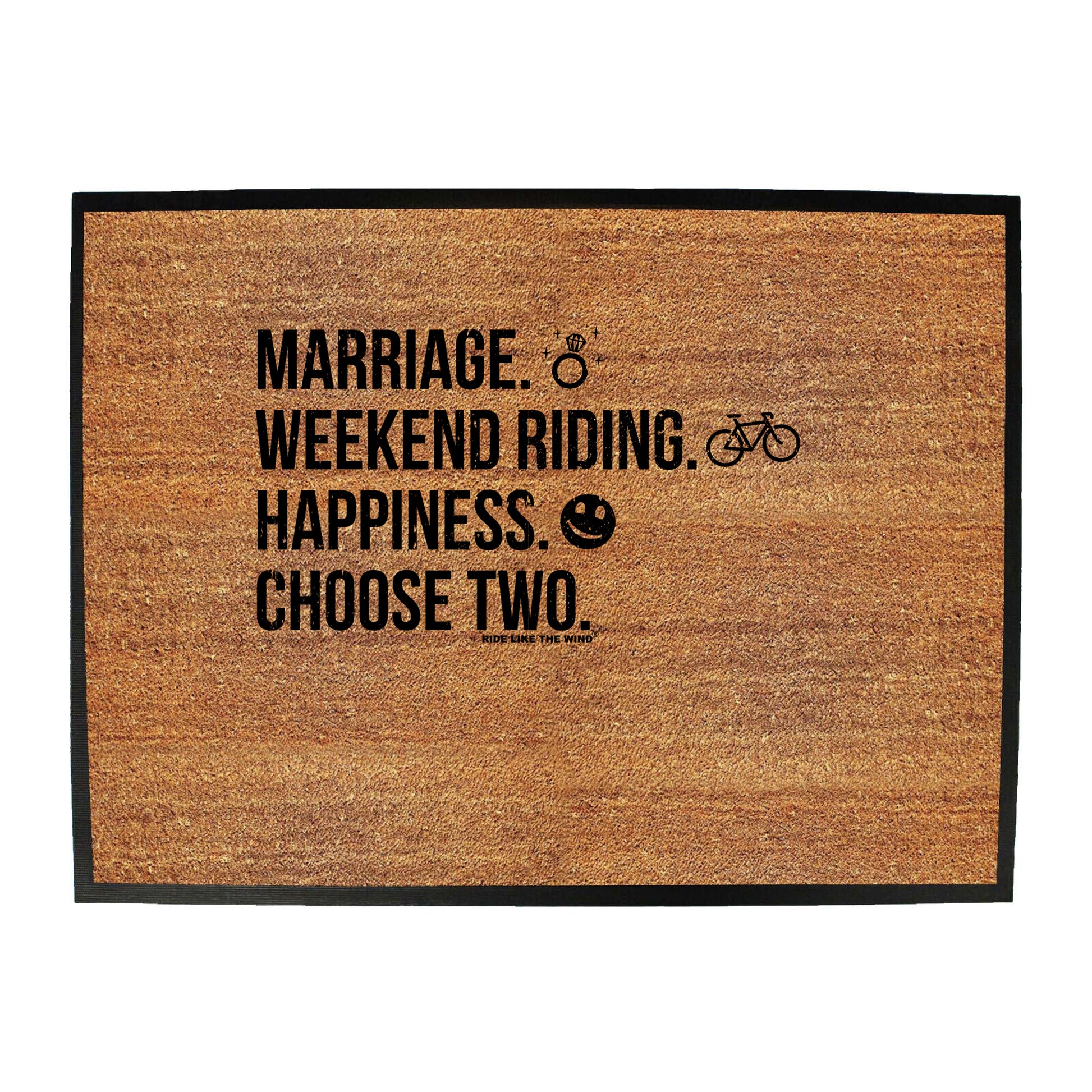 Rltw Marriage Weekend Riding Happiness - Funny Novelty Doormat