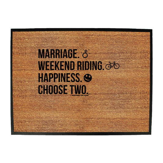 Rltw Marriage Weekend Riding Happiness - Funny Novelty Doormat