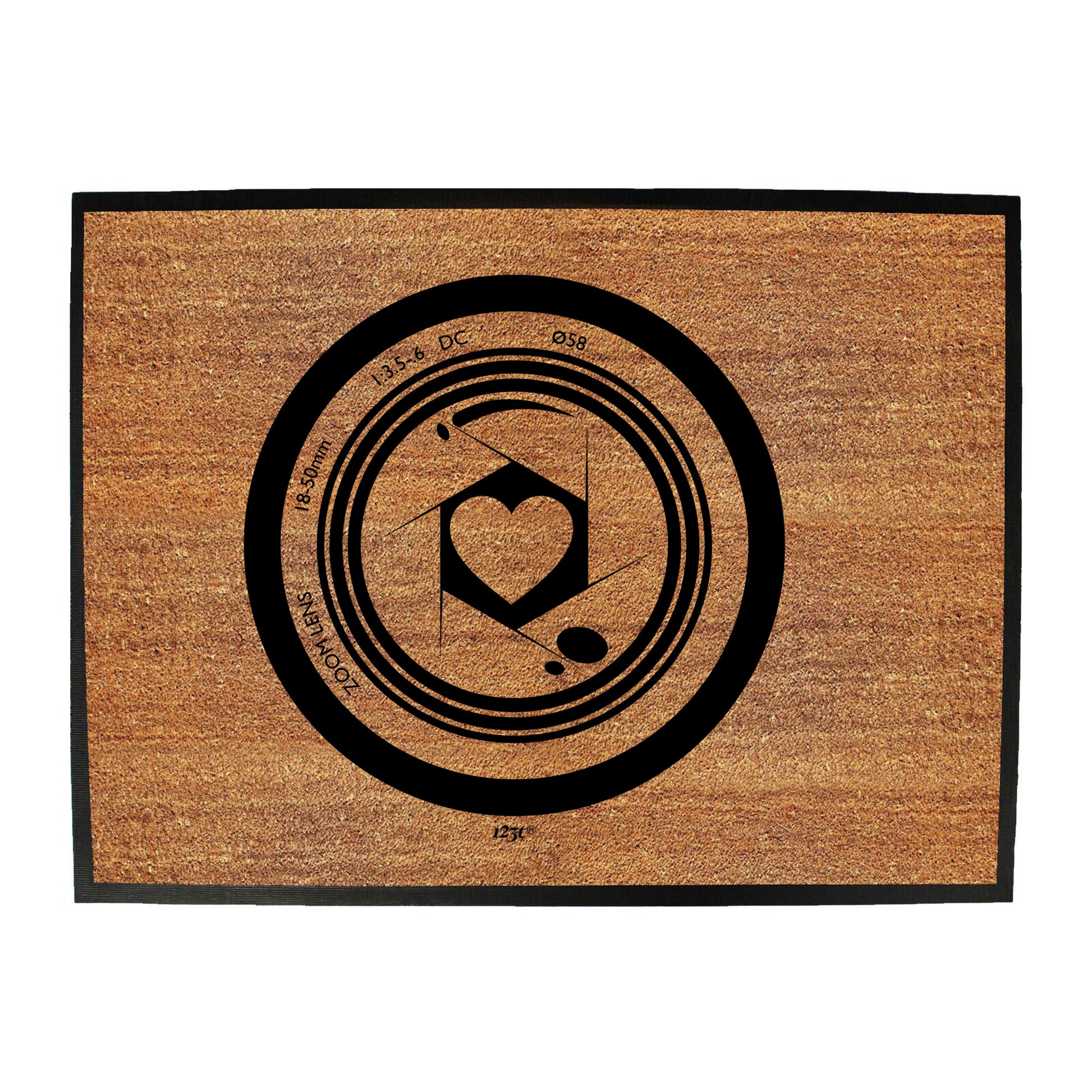 Camera Heart - Funny Novelty Doormat