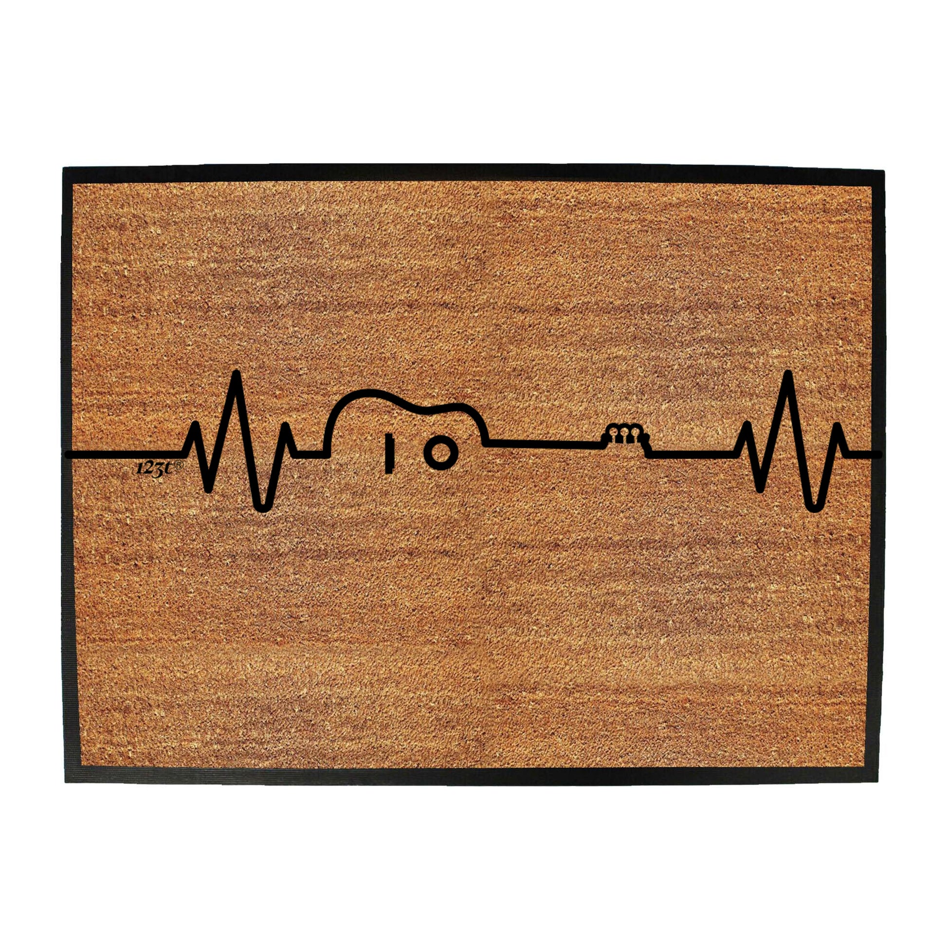 Acustic Guitar Pulse Music - Funny Novelty Doormat