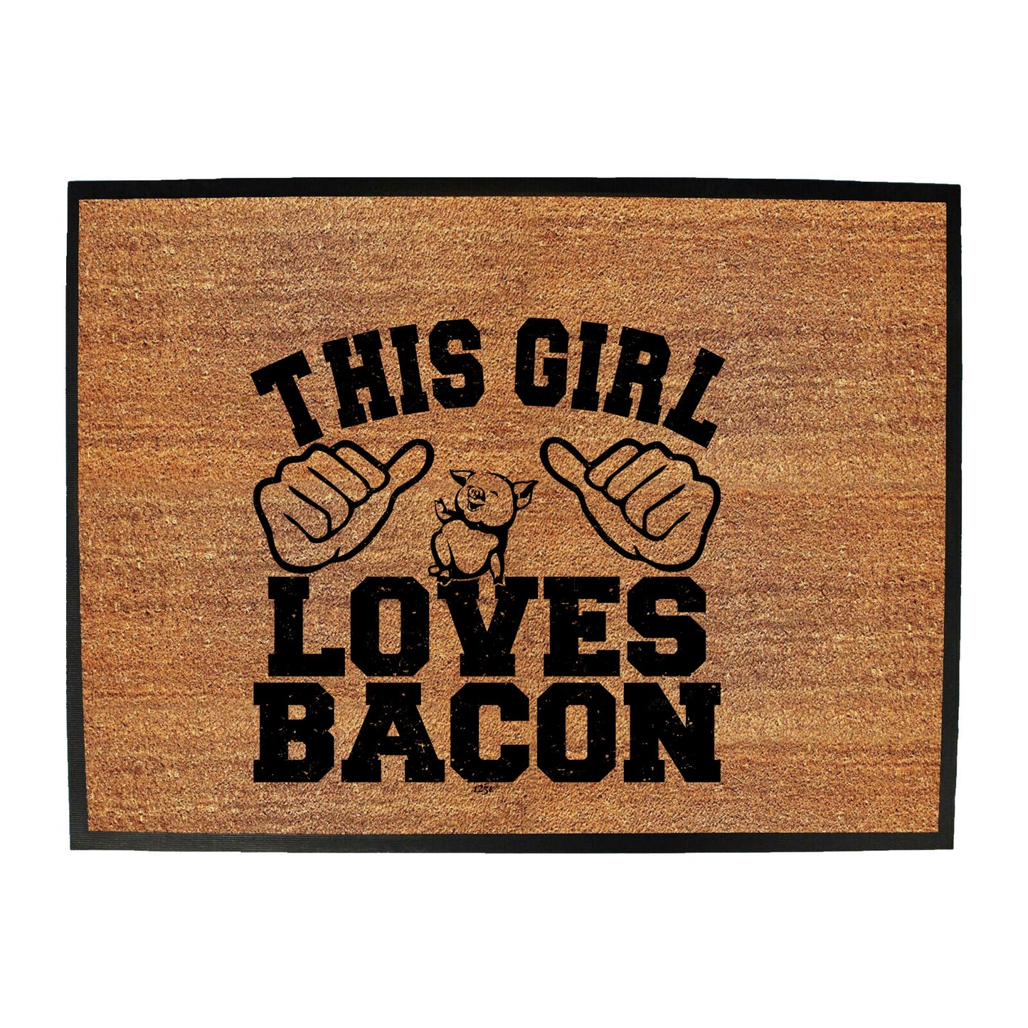 This Girl Loves Bacon - Funny Novelty Doormat