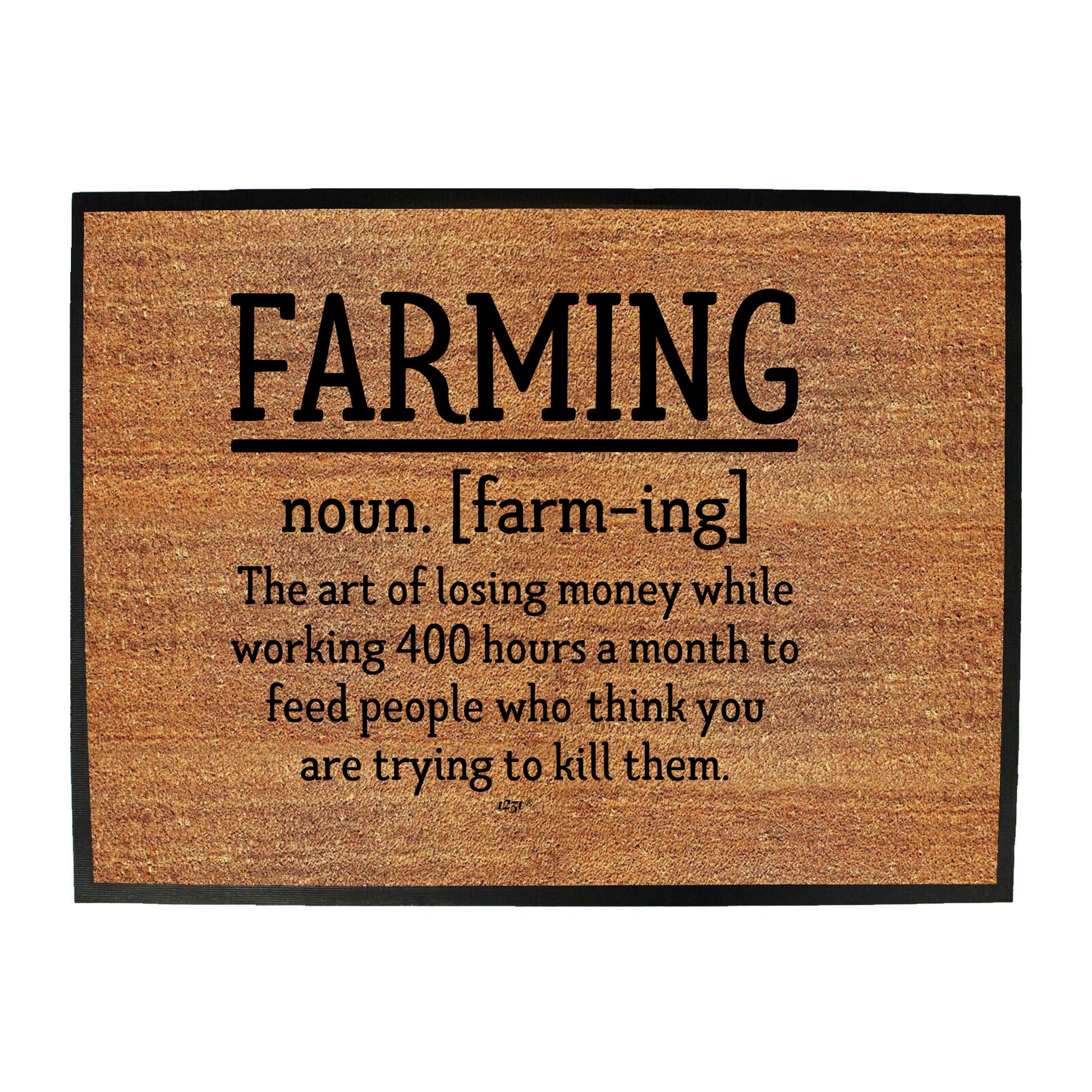 Farming Noun Farm - Funny Novelty Doormat