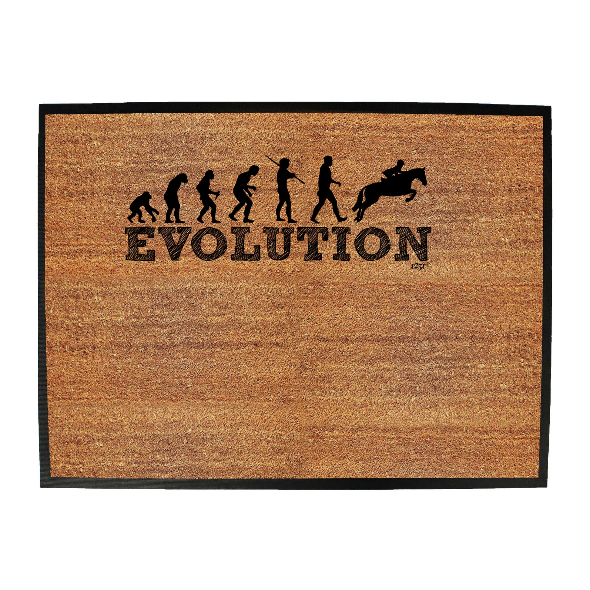 Evolution Horse Jumping - Funny Novelty Doormat
