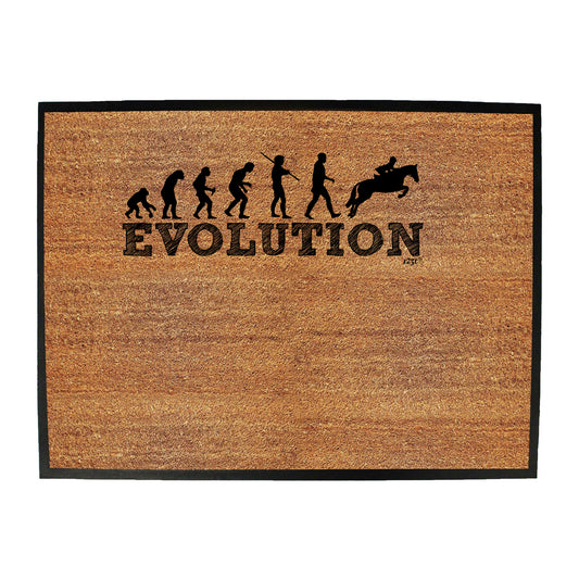 Evolution Horse Jumping - Funny Novelty Doormat
