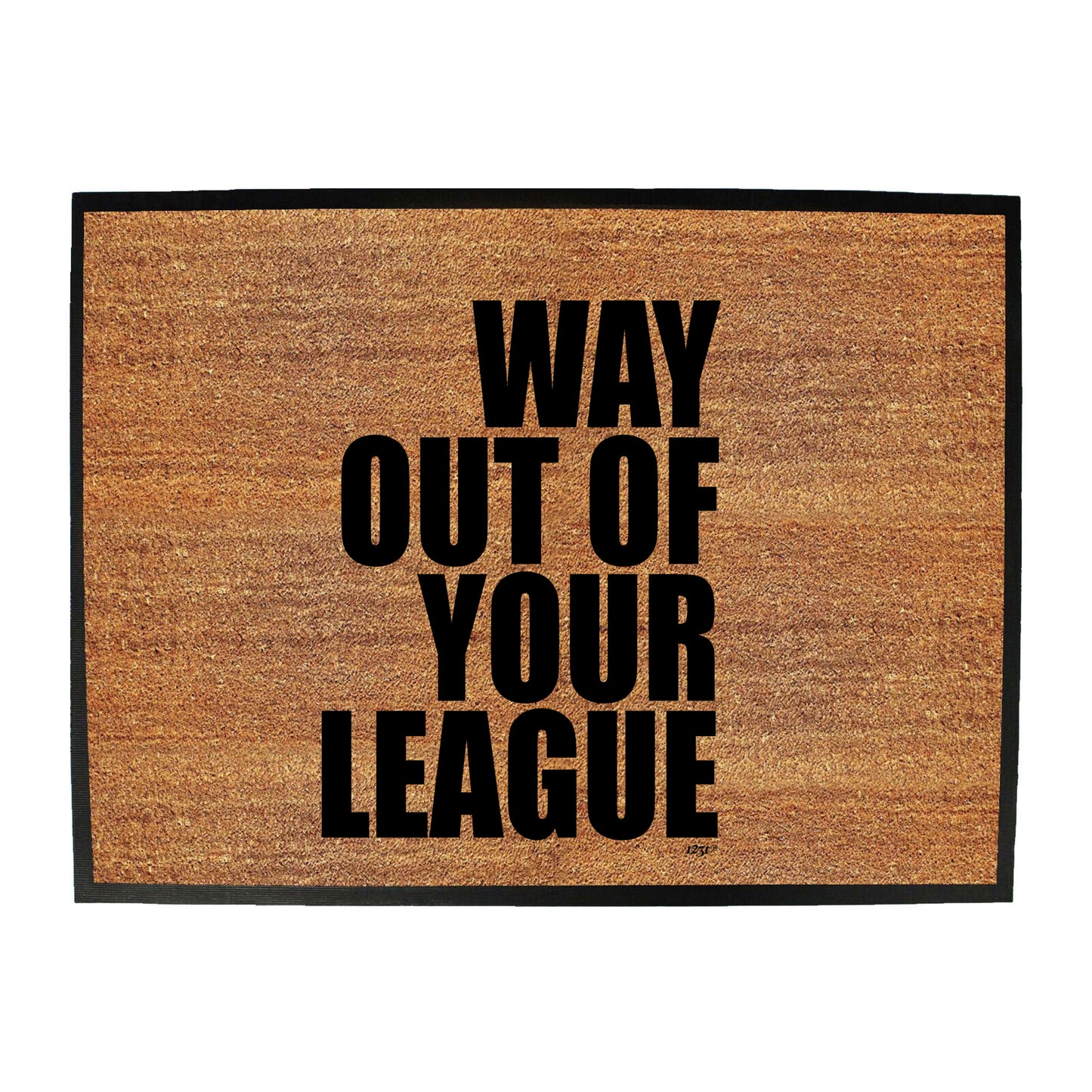 Way Out Of Your League - Funny Novelty Doormat