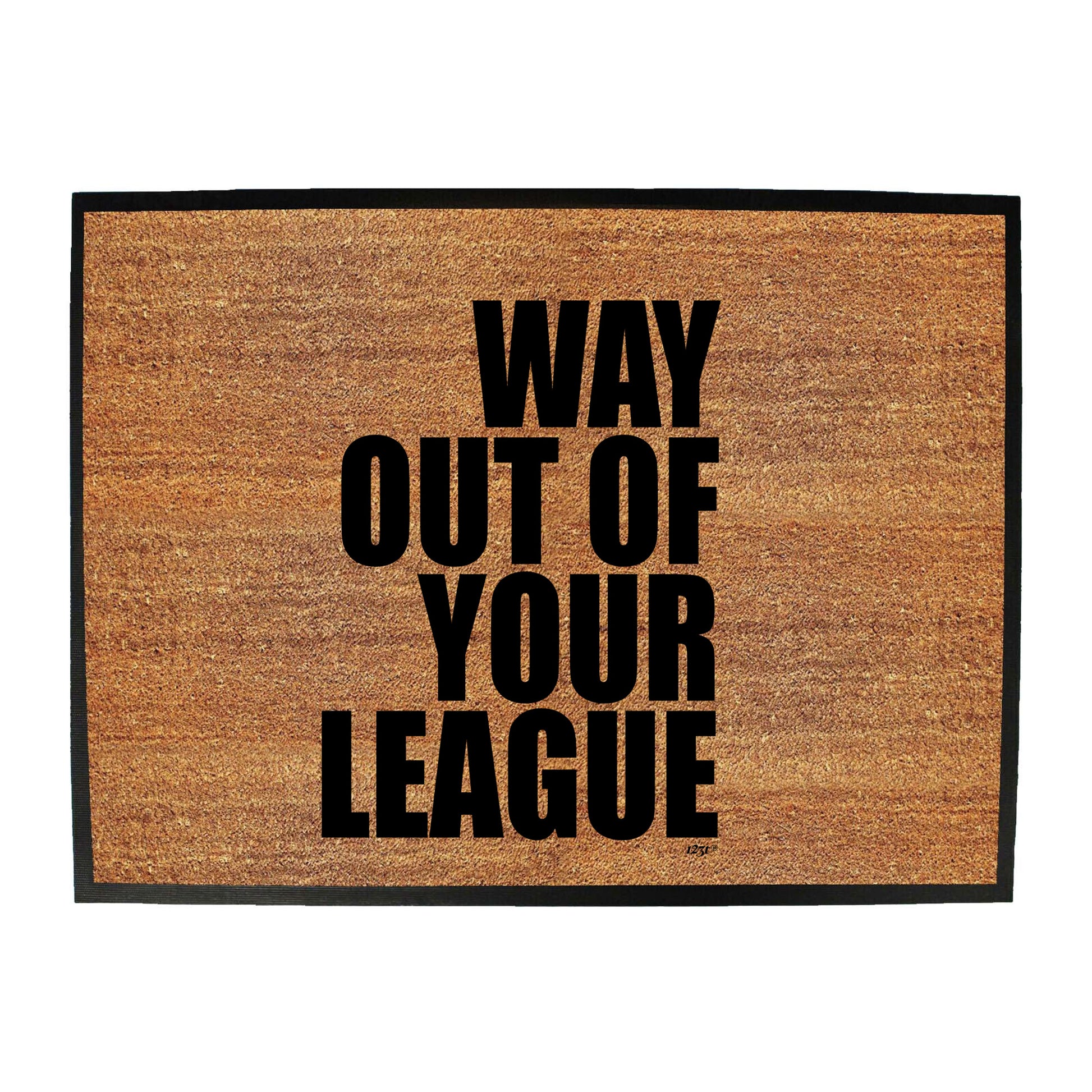 Way Out Of Your League - Funny Novelty Doormat