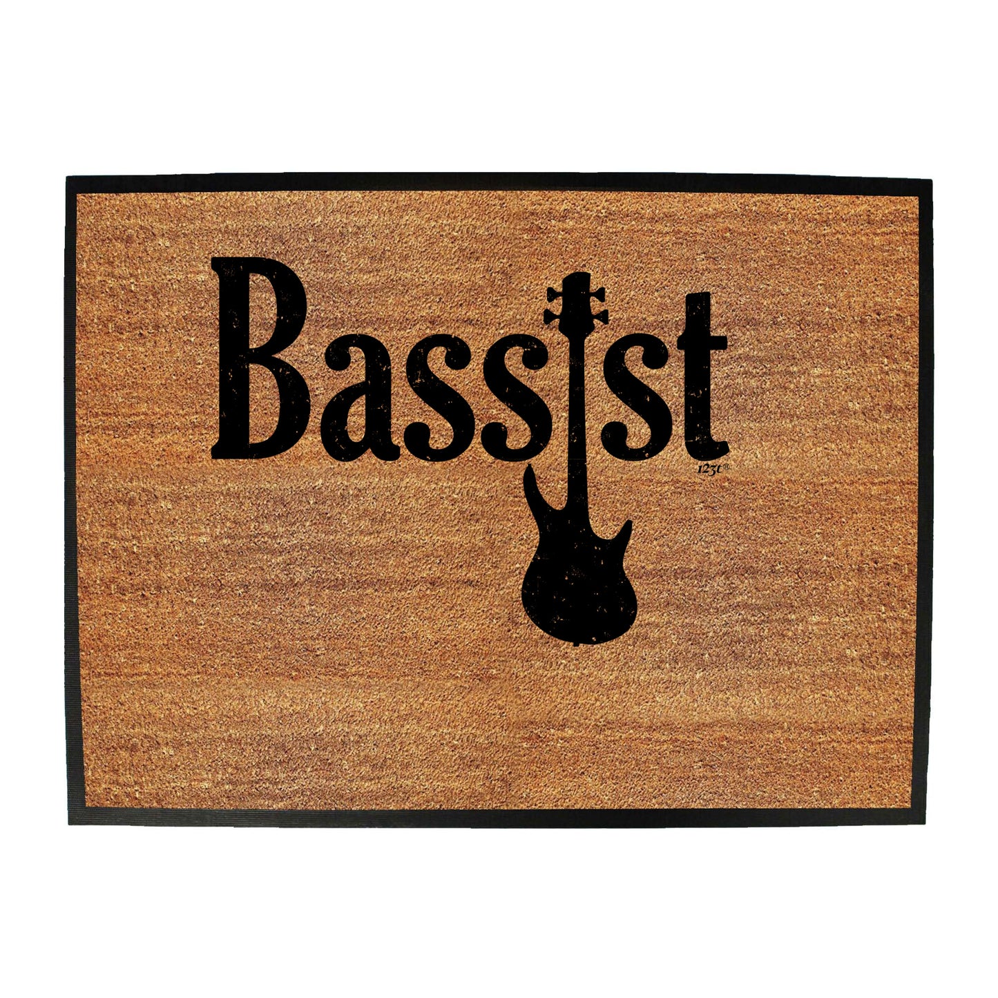 Bassist Guitar Music - Funny Novelty Doormat