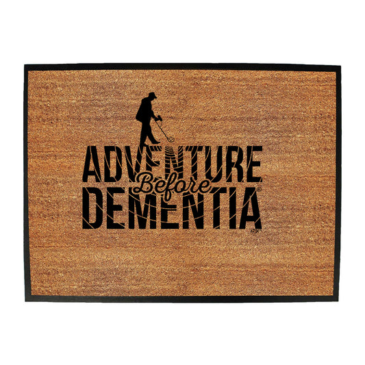 Metal Detector Adventure Before - Funny Novelty Doormat