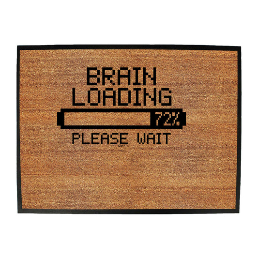 Brain Loading - Funny Novelty Doormat