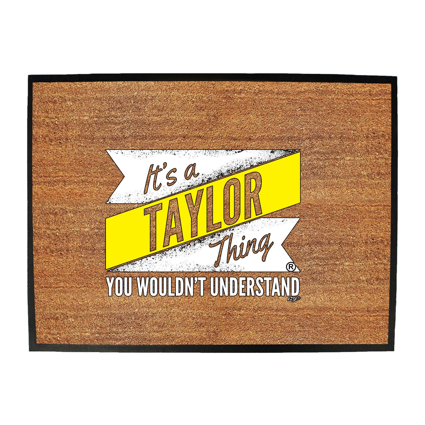 Taylor V2 Surname Thing - Funny Novelty Doormat
