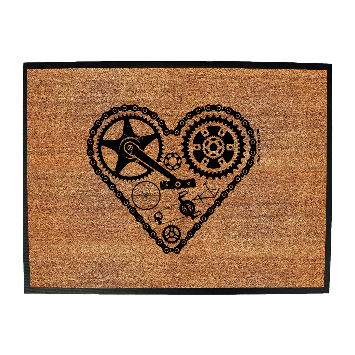 Rltw Heart Cycle Parts - Funny Novelty Doormat