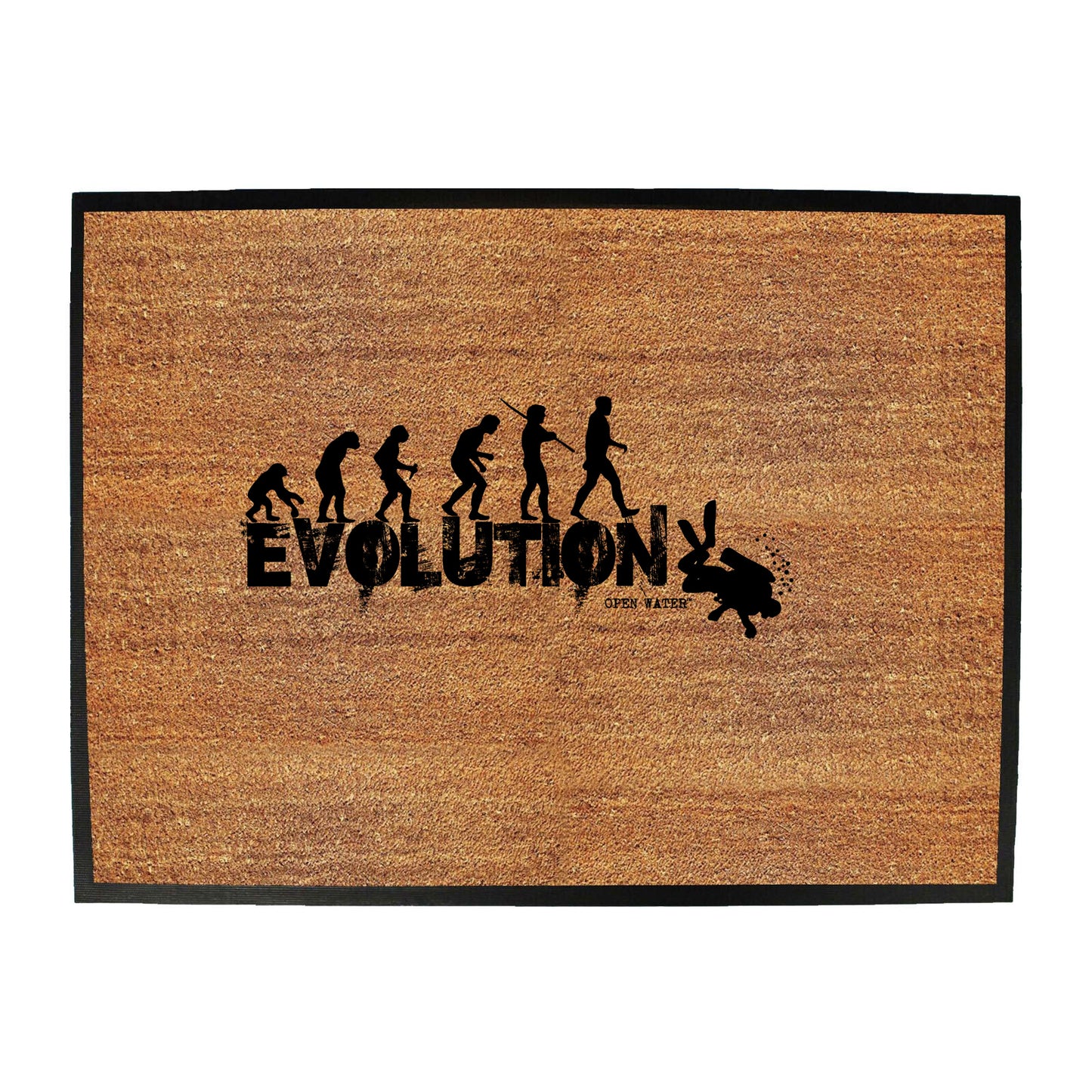 Ow Evolution Scuba Divers Diving - Funny Novelty Doormat