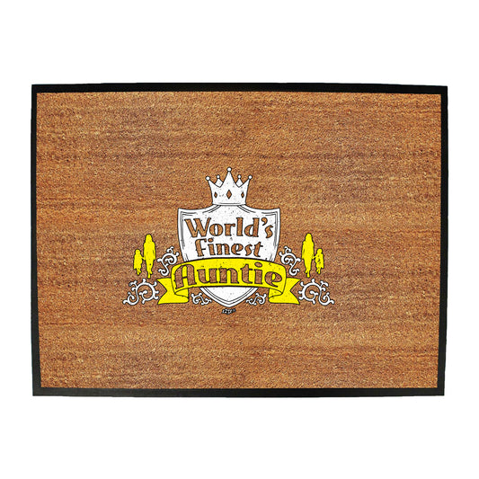 Worlds Finest Auntie - Funny Novelty Doormat