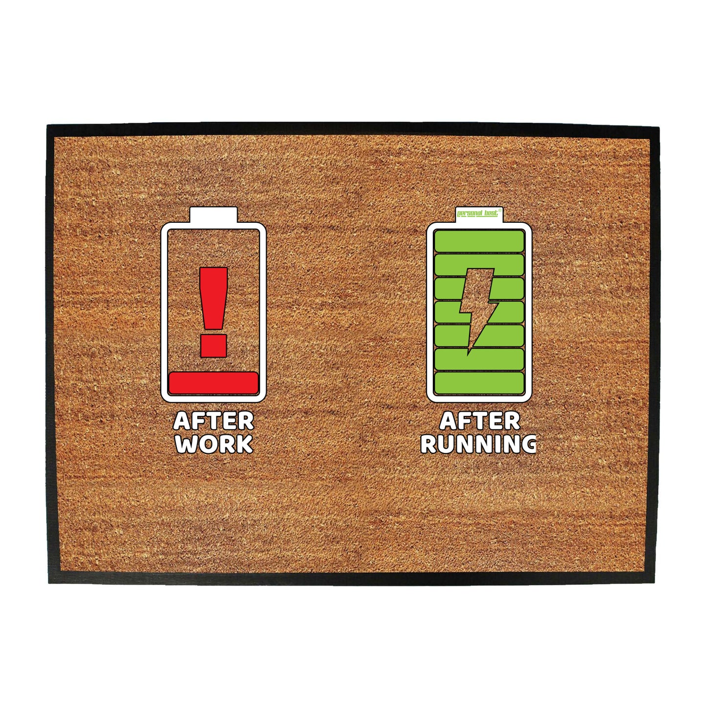 Pb Personal Best After Work After Running - Funny Novelty Doormat