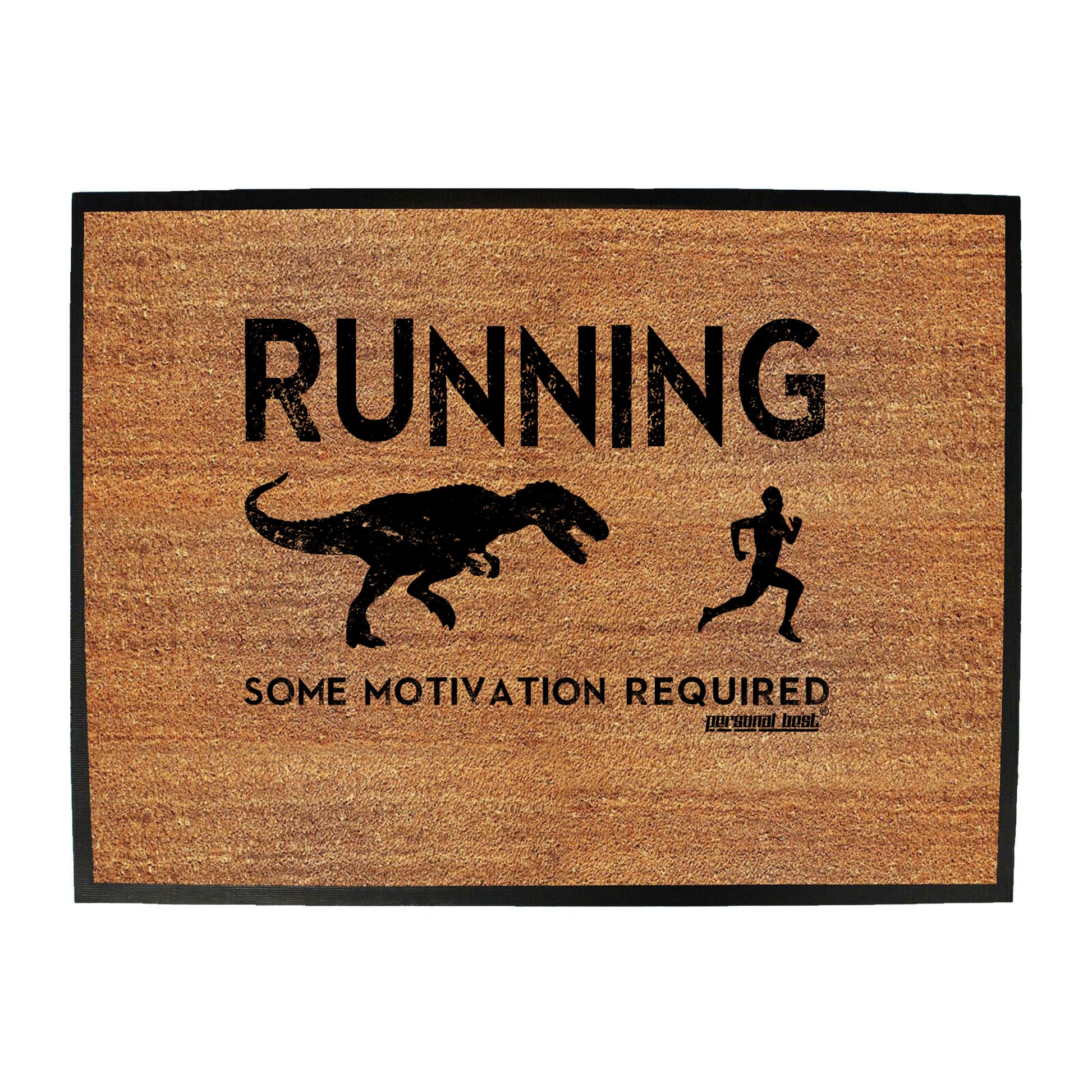 Pb Running Some Motivation Required - Funny Novelty Doormat