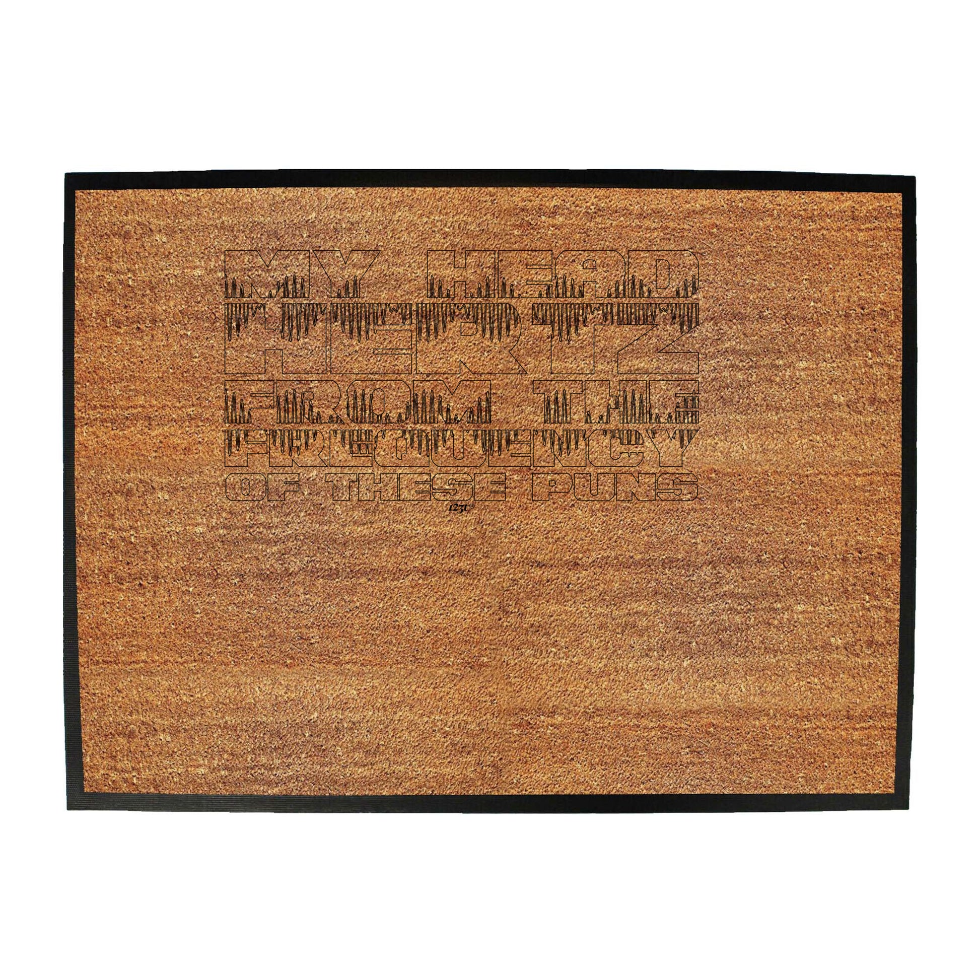 My Head Hertz From The Frequancy Of Puns - Funny Novelty Doormat