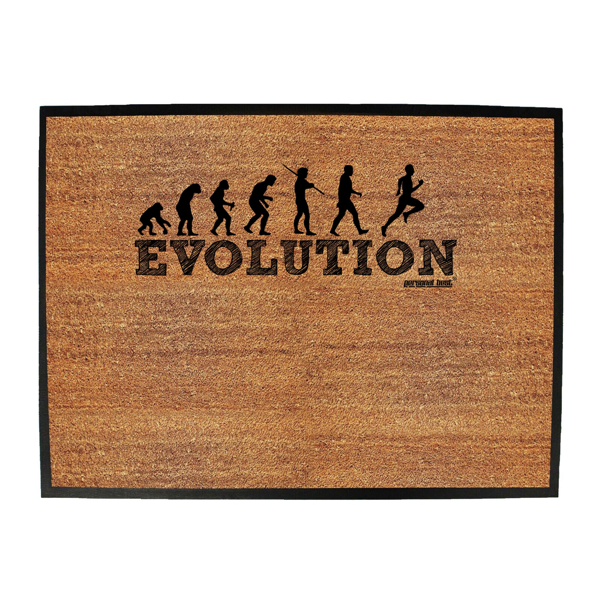 Pb Evolution Running - Funny Novelty Doormat