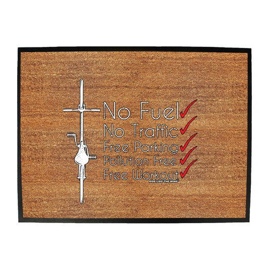 Rltw No Fuel No Traffic - Funny Novelty Doormat