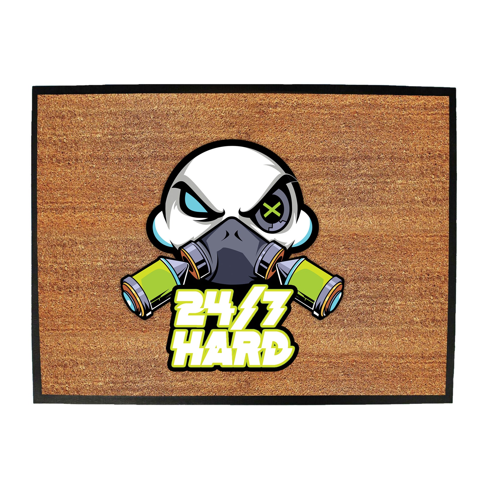 247 Hard With Text - Funny Novelty Doormat