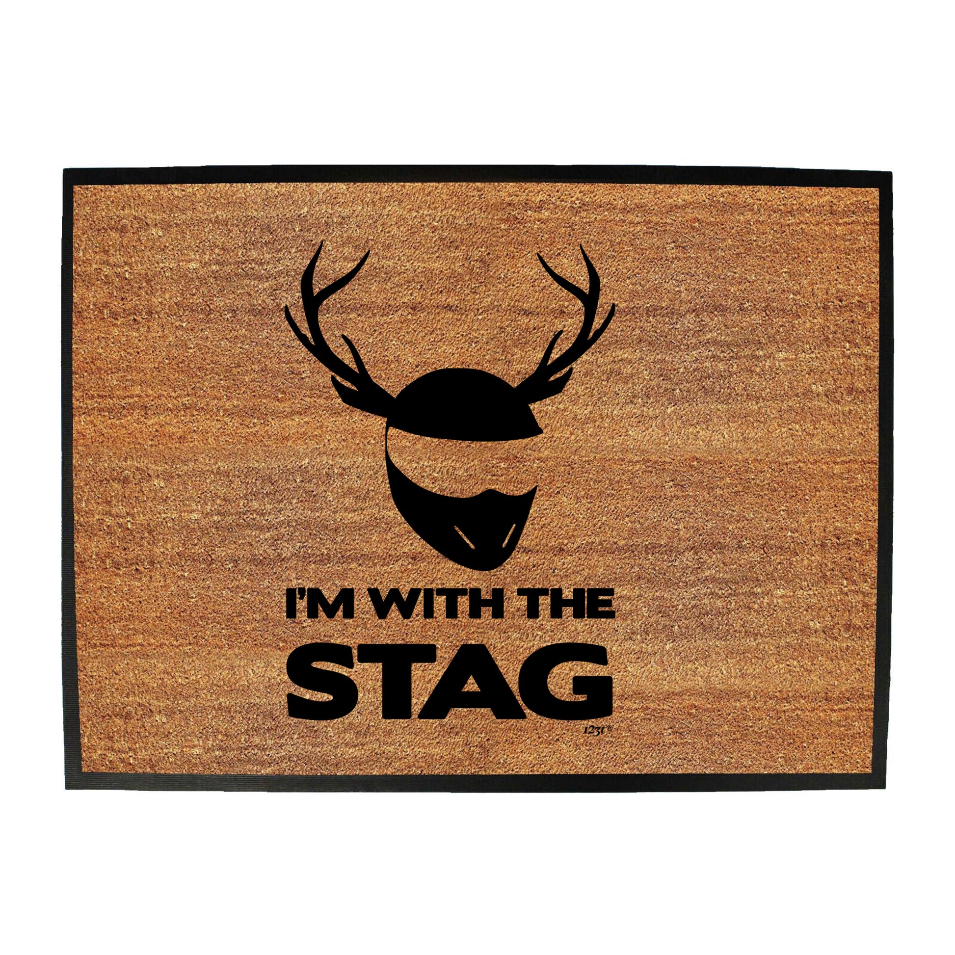 Im With The Stag Solid - Funny Novelty Doormat