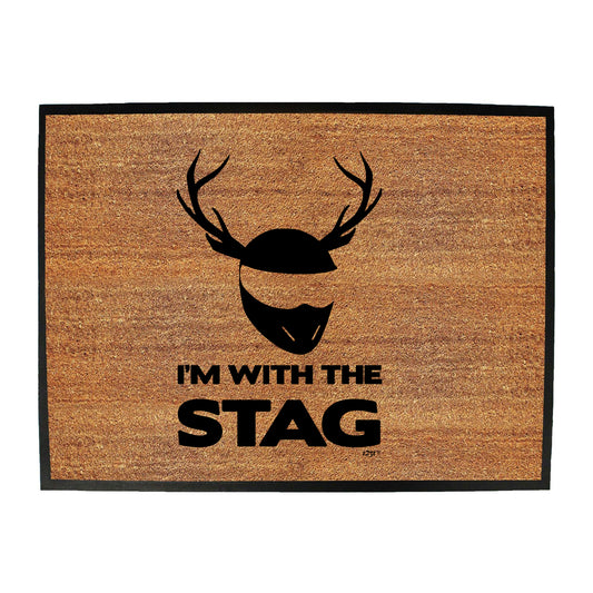 Im With The Stag Solid - Funny Novelty Doormat