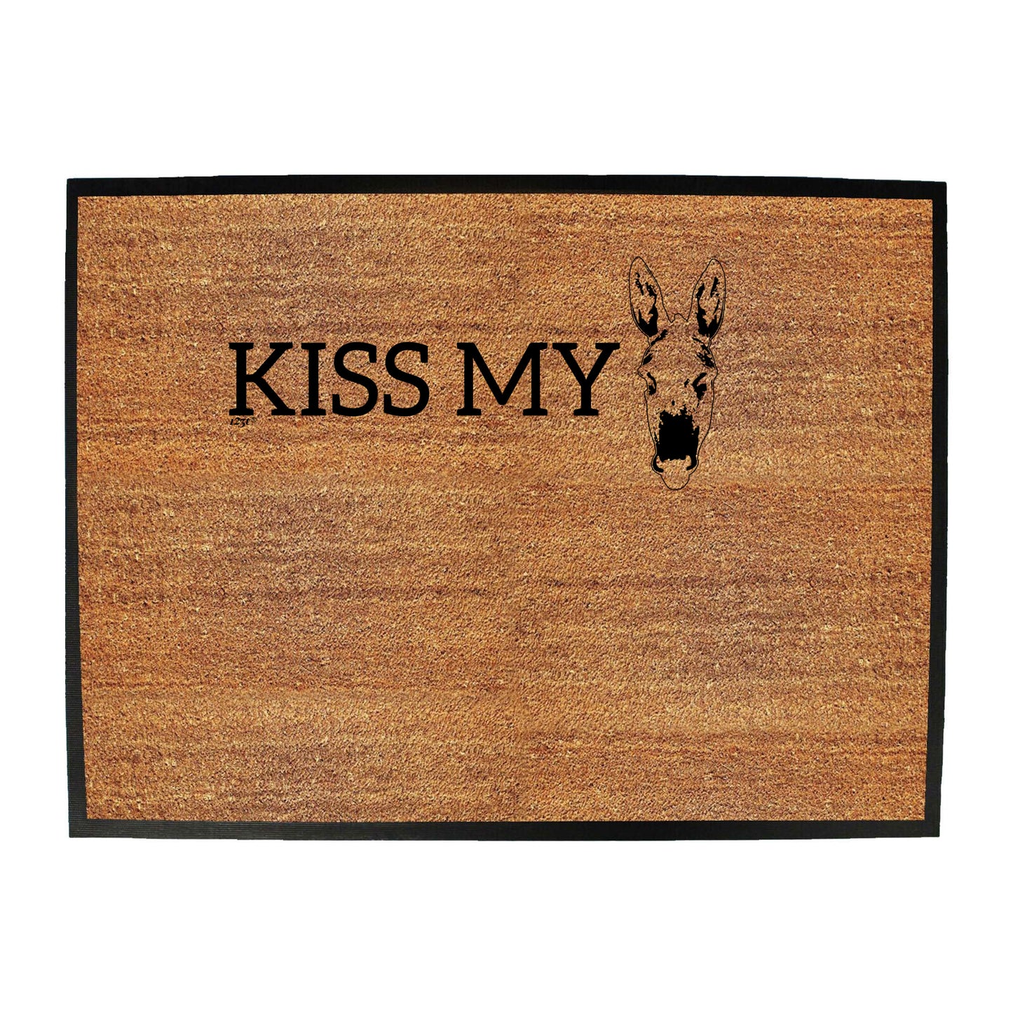 Kiss My Ass Donkey - Funny Novelty Doormat