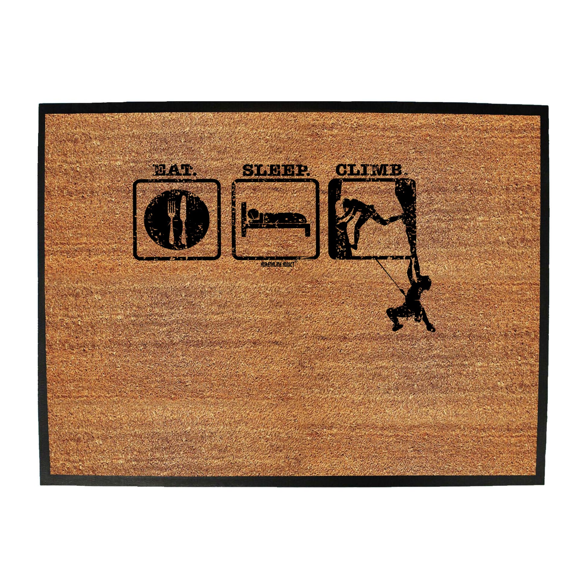 Aa Eat Sleep Climbing 2 Climbers - Funny Novelty Doormat