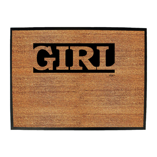 Girl Word - Funny Novelty Doormat